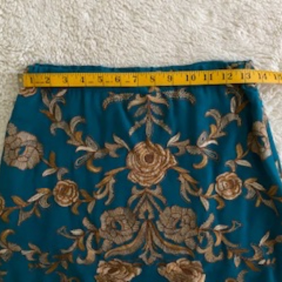 Anthropologie Baraschi Embroidery Skirt Size 0 - Picture 9 of 10